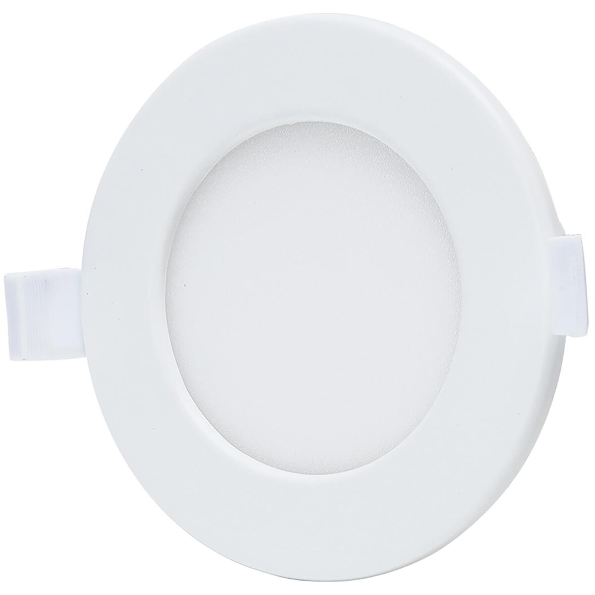 LED Downlight - Smart LED - Wifi LED - Aigi Zumba - 6W - Anpassbare Lichtfarbe - Einbau Rund - Mattweiß - Aluminium - Ø115mm