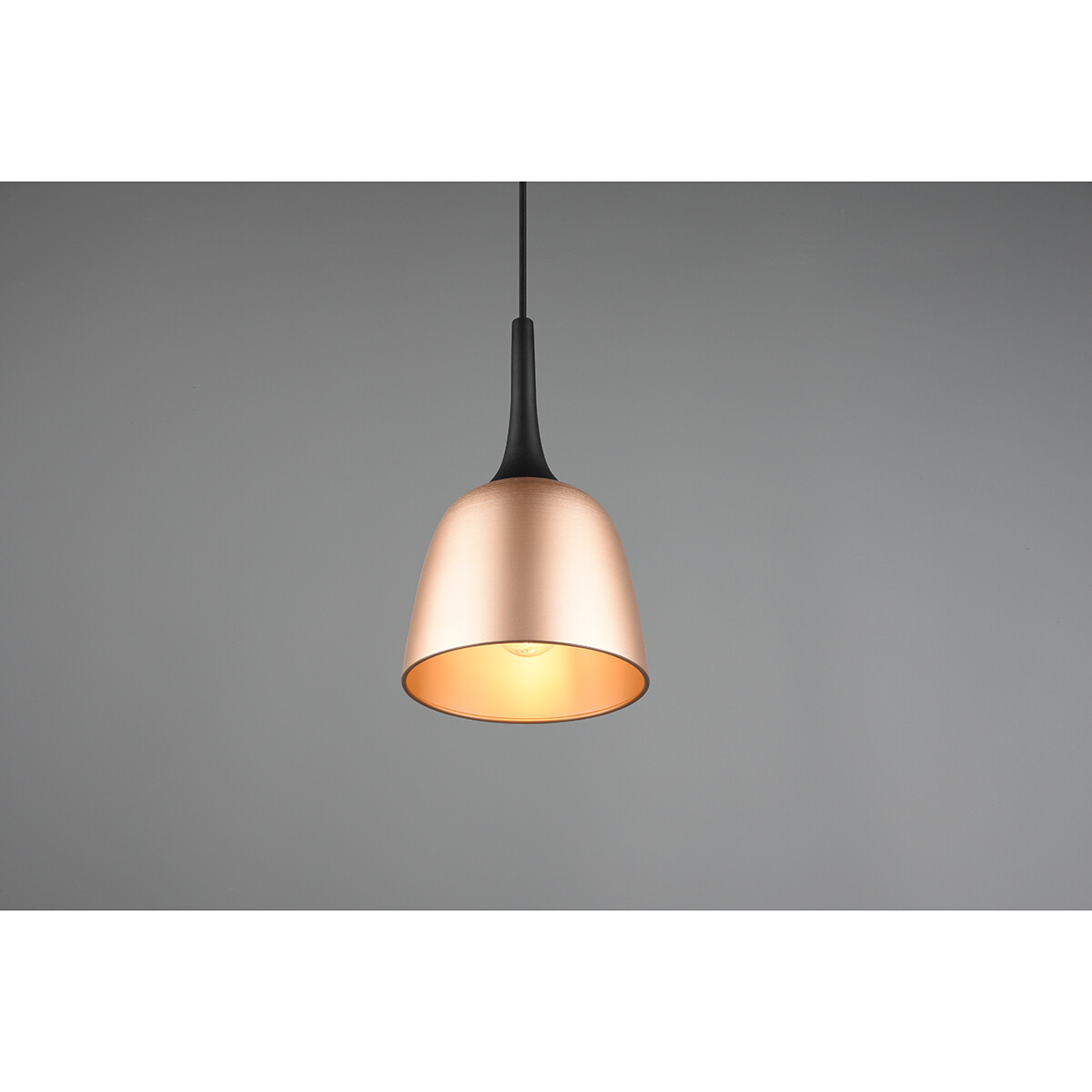 LED Hängelampe - Hängeleuchte - Trion Christa - 3-flammig - E27 Fassung - Rund - Matt Gold - Aluminium