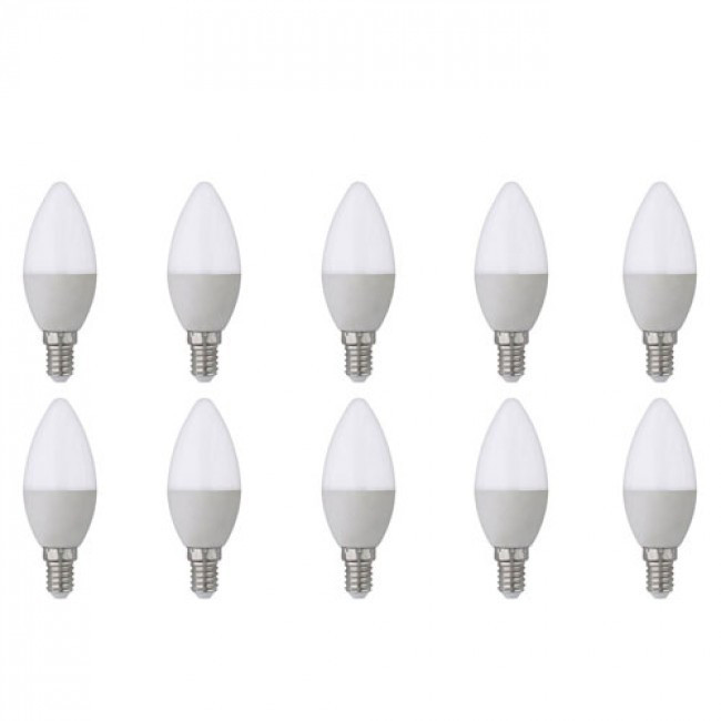 LED Lampe 10er Pack - E14 Sockel - 6W - Tageslicht 6400K