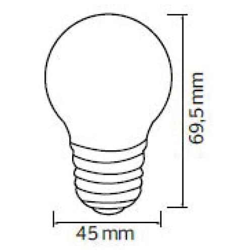 LED Lampe - Romba - Grün Farbig - E27 Sockel - 1W