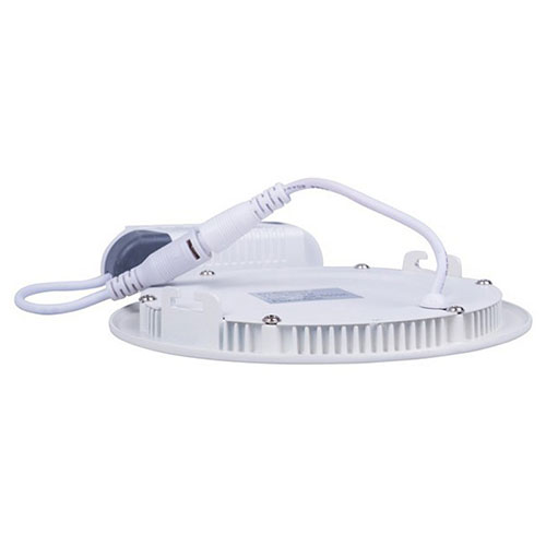 LED Downlight Slim - Einbau Rund 6W - Dimmbar - Tageslicht 6400K - Mattweiß Aluminium - Ø120mm