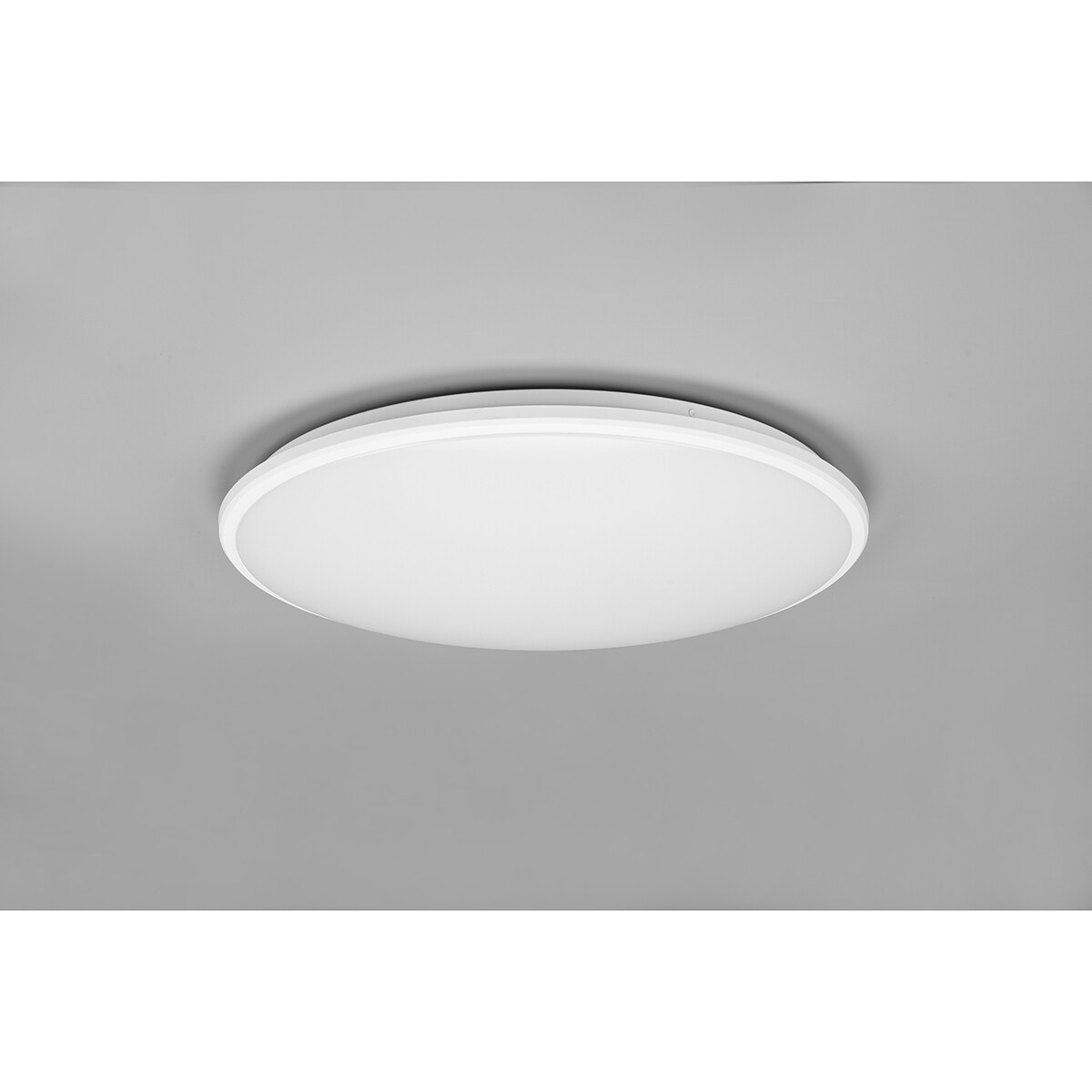 LED Deckenlampe - Deckenbeleuchtung - Trion Lombis - 34W - Neutralweiß 4000K - Dimmbar - Rund - Mattweiß - Kunststoff