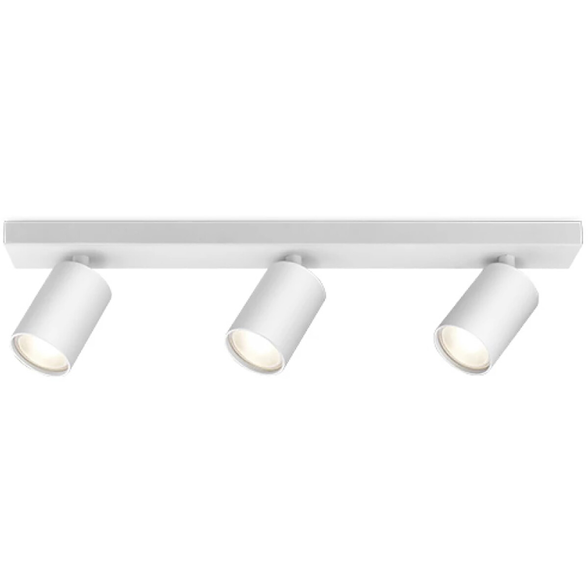 LED Deckenstrahler - Brinton Betin - GU10 Fassung - 3-Lichter - Rund - Mattweiß - Schwenkbar - Aluminium - Philips - CorePro 840 36D - 13.8W - Neutralweiß 4000K