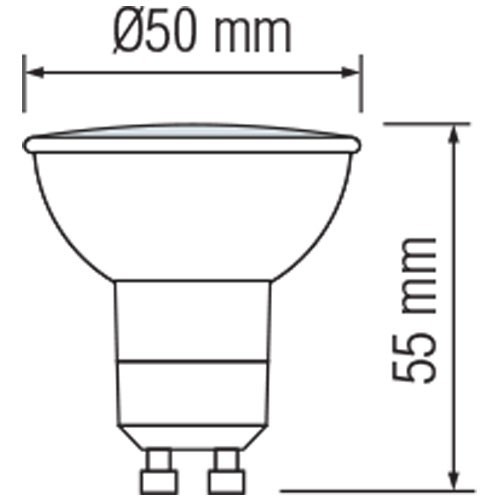 LED Spot 10er Pack - GU10 Sockel - 6W - Tageslicht 6400K