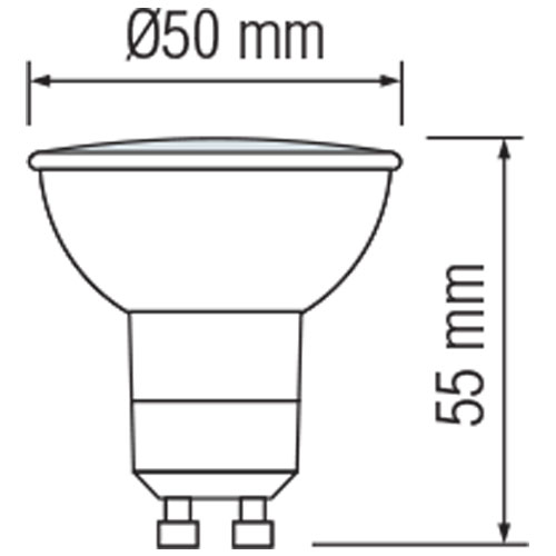 LED Spot - GU10 Sockel - Dimmbar - 6W - Warmweiß 3000K