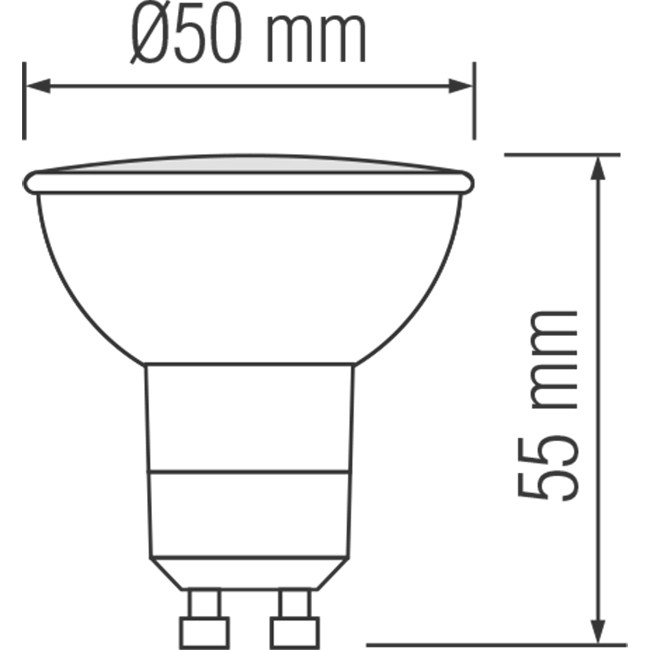 LED Spot - GU10 Sockel - 4W - Warmweiß 3000K