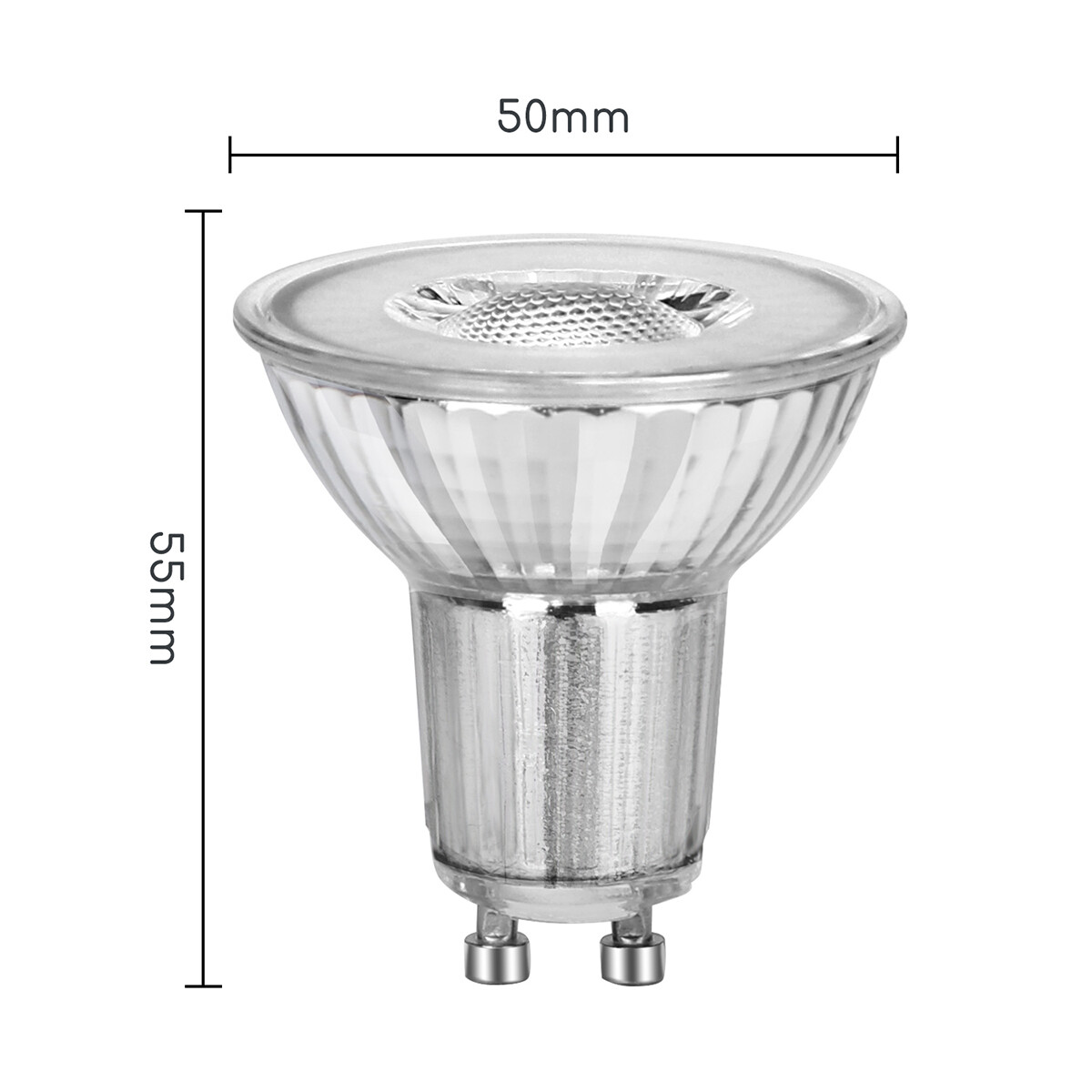 LED-Spot - GU10 PAR16 - Velvalux - 6W 435lm 38D - 860 Tageslicht 6000K | Ersetzt 62W