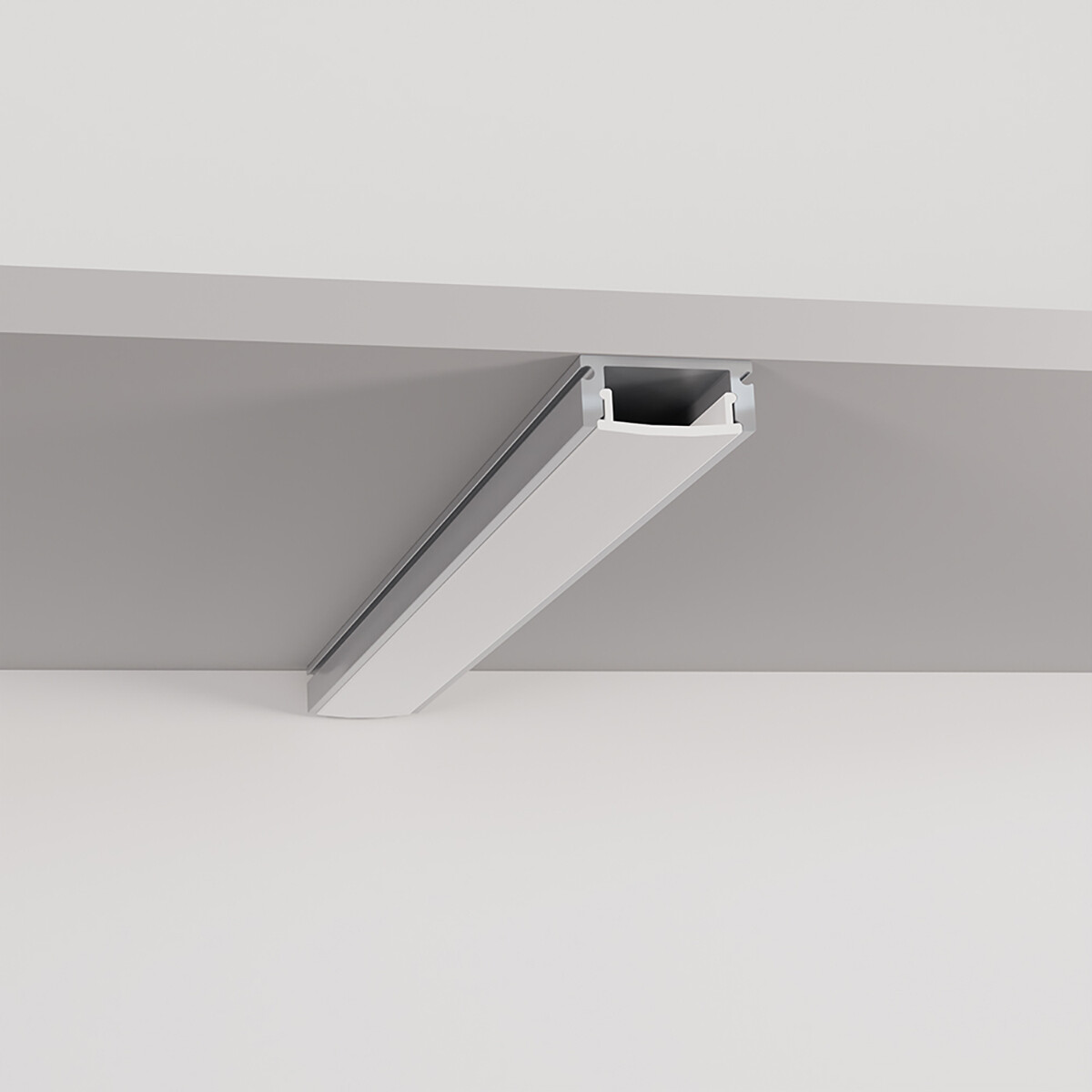 LED-Strip Profil - Velvalux Profi - Silber Aluminium - 1 Meter - 17.4x7mm - Aufbau