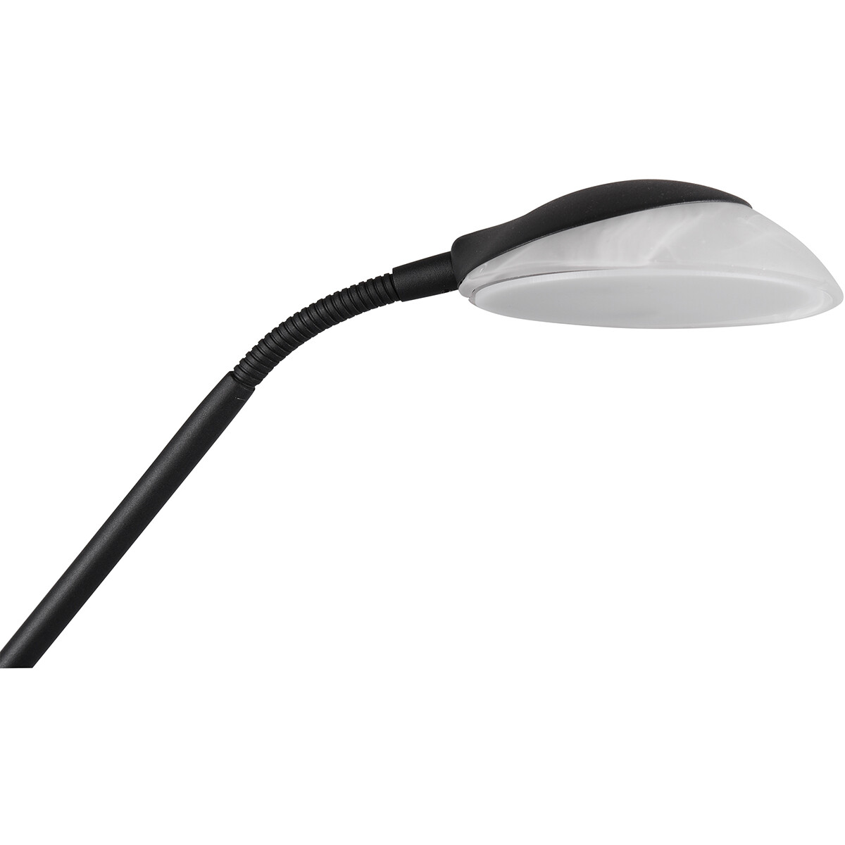 LED Stehleuchte - Trion Orsan - 31W - Warmweiß 3000K - Dimmbar - Rund - Mattschwarz - Aluminium