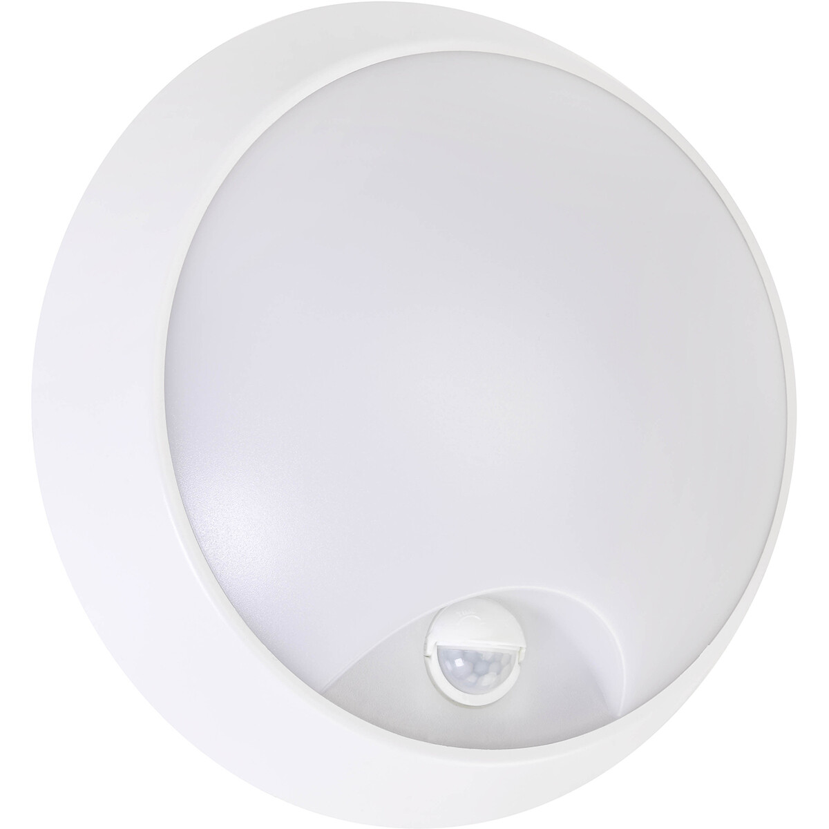 LED Wandleuchte mit Sensor - Kozolux Sorta - 20W 1600lm - Kaltweiß 6500K - IP54 - Rund - Weiß