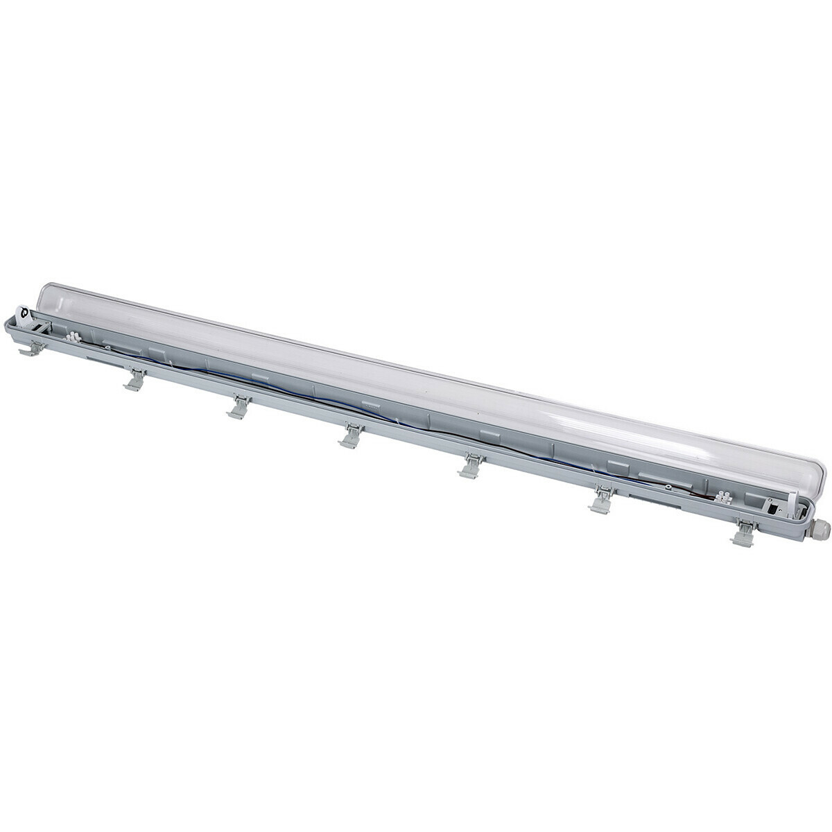 LED Feuchtraumleuchte mit T8 Röhre - Velvalux Strela - 120cm - Einzeln - Verbindbar - Wasserdicht IP65 - OSRAM - SubstiTUBE Value EM 830 - 16.2W - Warmweiß 3000K | Ersetzt 36W