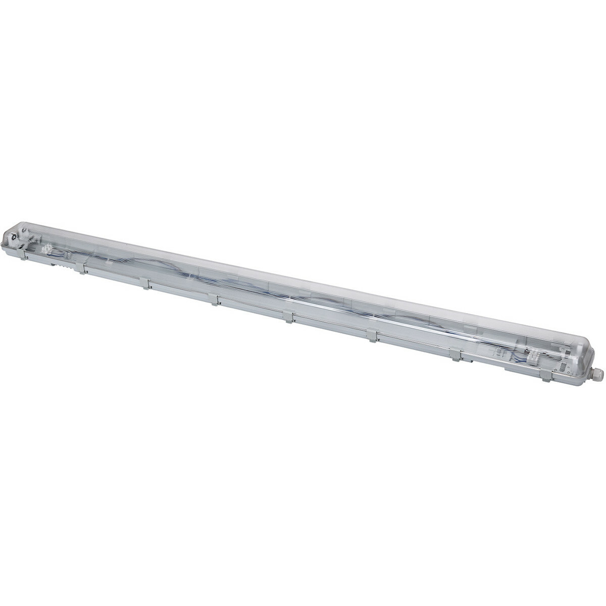 LED Feuchtraumleuchte mit T8 Röhren - Velvalux Strela - 150cm - Doppelt - Verbindbar - Wasserdicht IP65 - OSRAM - SubstiTUBE Value EM 830 - 38.2W - Warmweiß 3000K | Ersetzt 116W