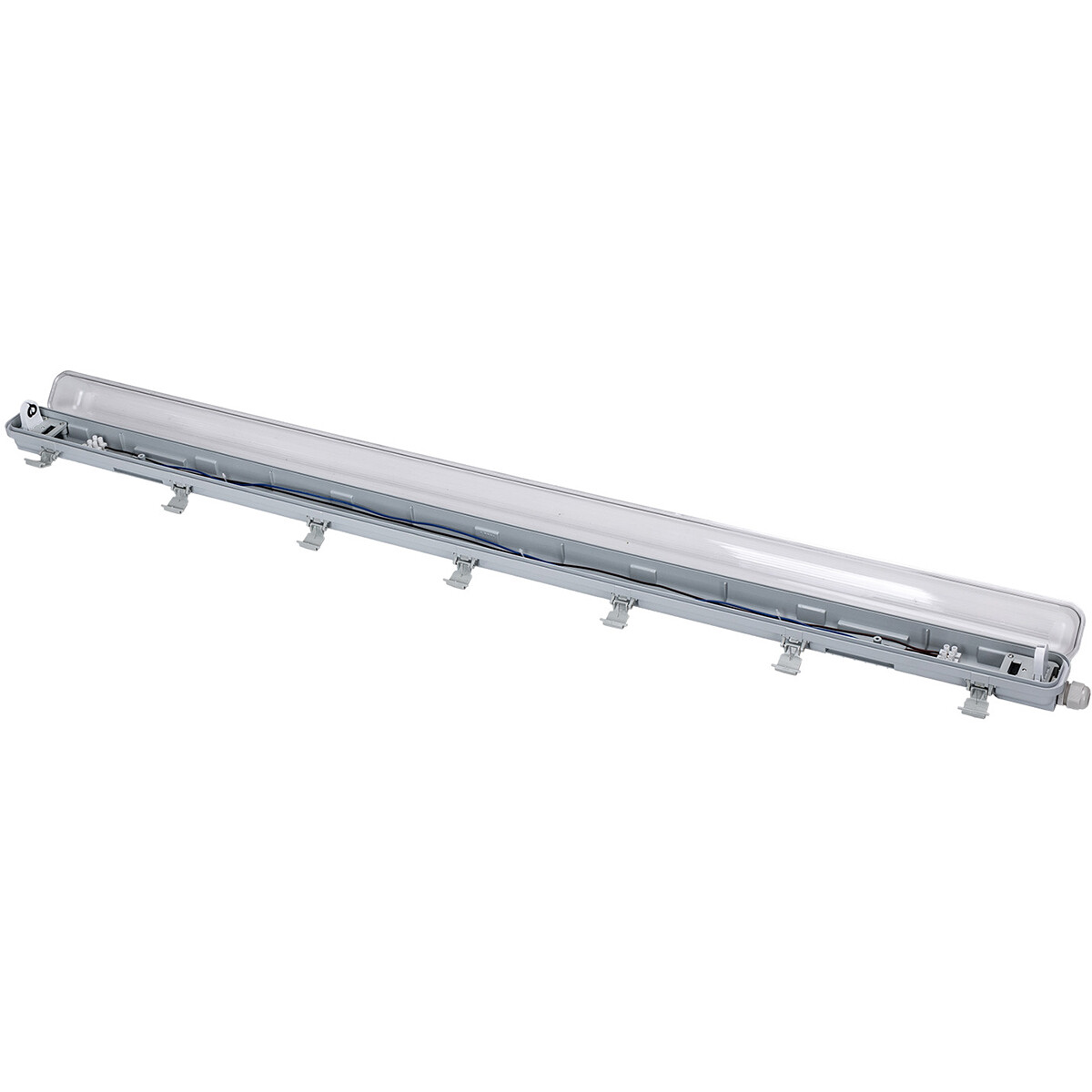 LED Feuchtraumleuchte mit T8 G13 Röhre - Velvalux Strela - 120cm - Einzel - Verbindbar - Wasserdicht IP65 - 18W 2160lm - 840 Universalweiß 4000K | Ersetzt 134W