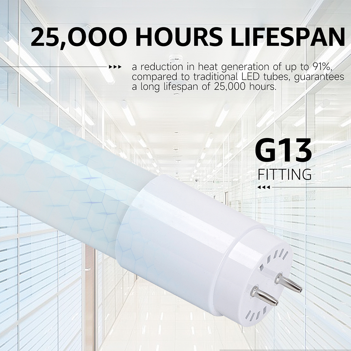 LED Feuchtraumleuchte mit T8 G13 Röhren - Velvalux Strela - 120cm - Doppelt - Verbindbar - Wasserdicht IP65 - 32W 4320lm - 840 Universalweiß 4000K | Ersetzt 268W