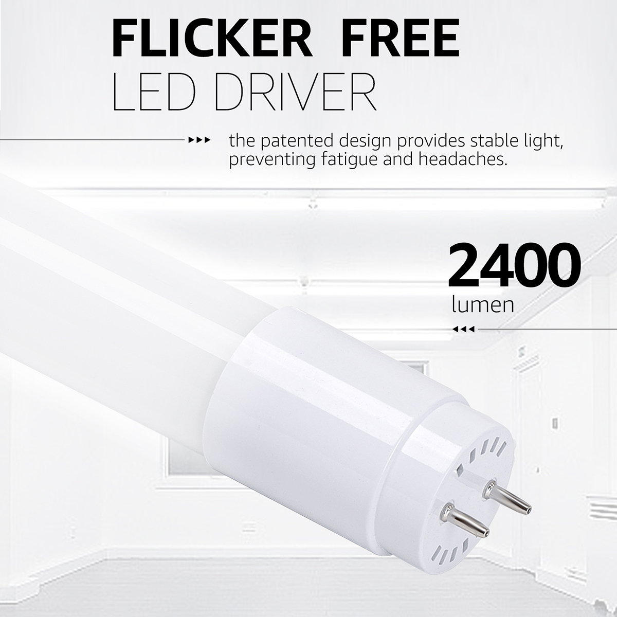 LED Feuchtraumleuchte mit T8 G13 Röhren - Velvalux Strela - 150cm - Doppelt - Verbindbar - Wasserdicht IP65 - 40W 4800lm - 840 Universalweiß 4000K | Ersetzt 294W