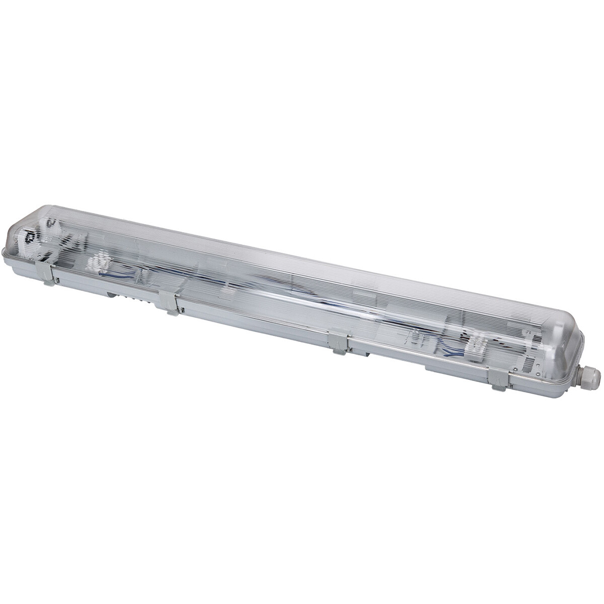 LED Feuchtraumleuchte - Velvalux Strela - 60cm - Doppelt - Verbindbar - Wasserdicht IP65