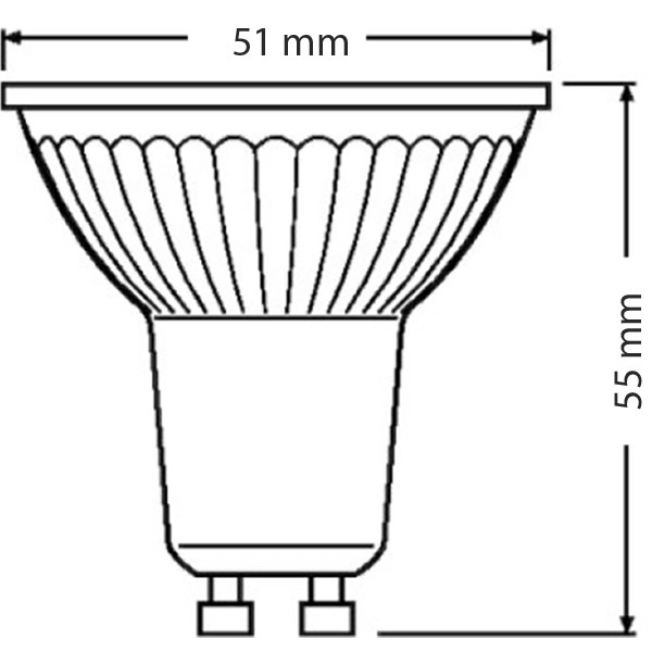 LEDVANCE - LED Spot 10er Pack - Parathom PAR16 927 36D - GU10 Sockel - Dimmbar - 3.4W - Warmweiß 2700K | Ersetzt 35W