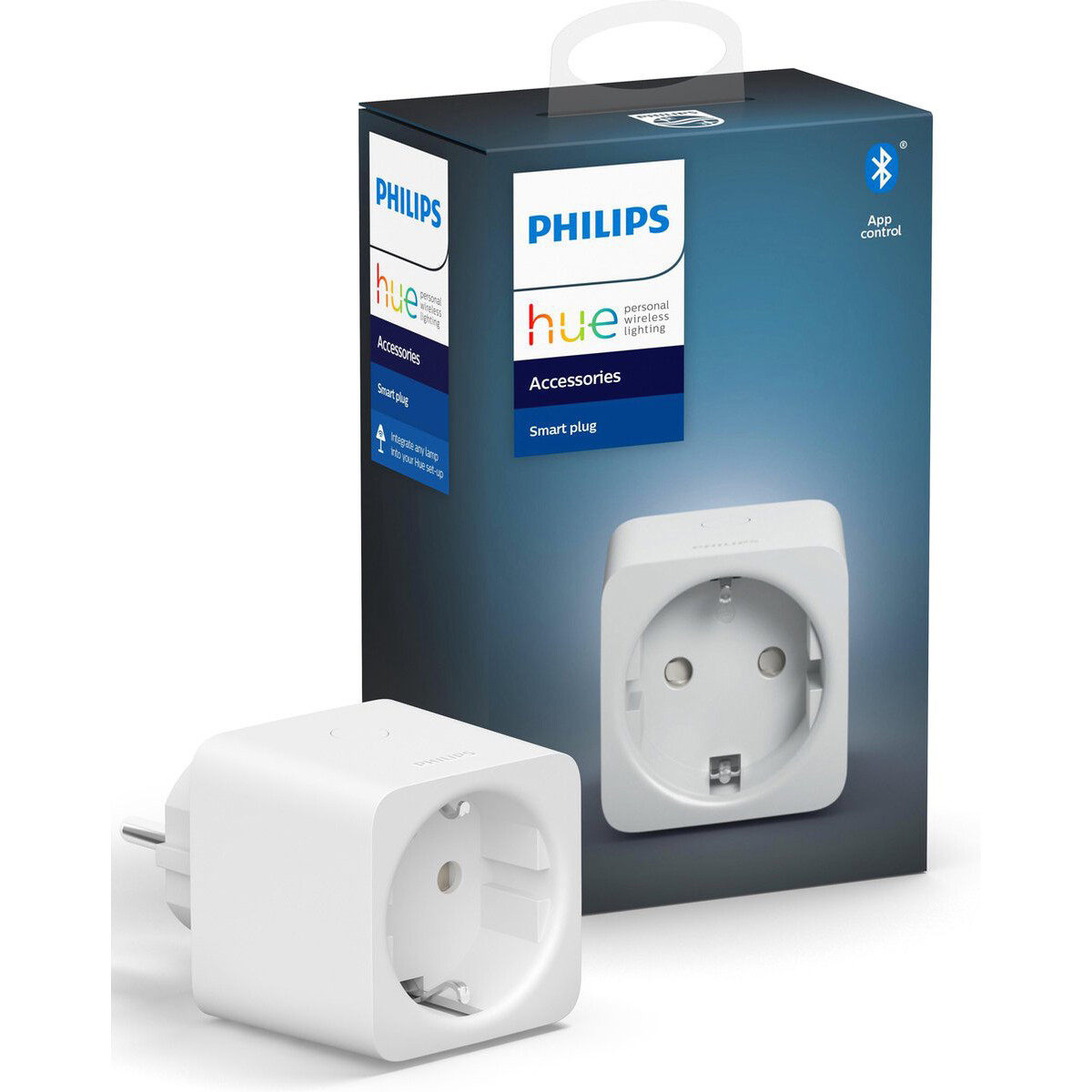 PHILIPS HUE - Smart Plug - Smart Stecker - Bluetooth - Quadrat - Weiß