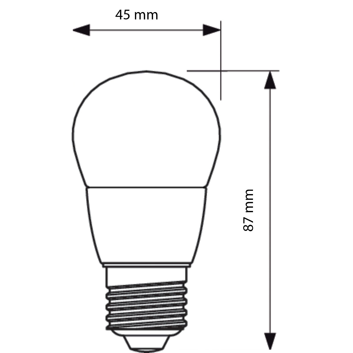 PHILIPS - LED Lamp - CorePro Lustre 827 P45 FR - E27 Sockel - 5.5W - Warmweiß 2700K | Ersetzt 40W