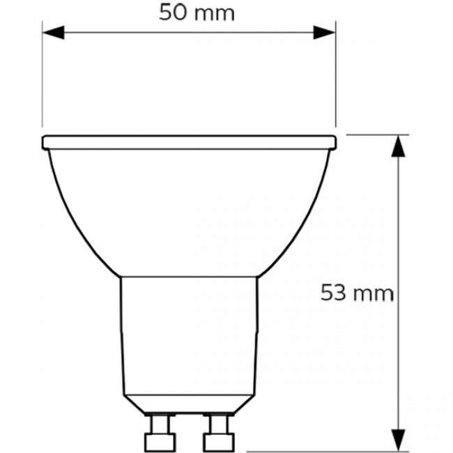 PHILIPS - LED Spot - CorePro 840 36D - GU10 Sockel - 4.6W - Universalweiß 4000K | Ersetzt 50W