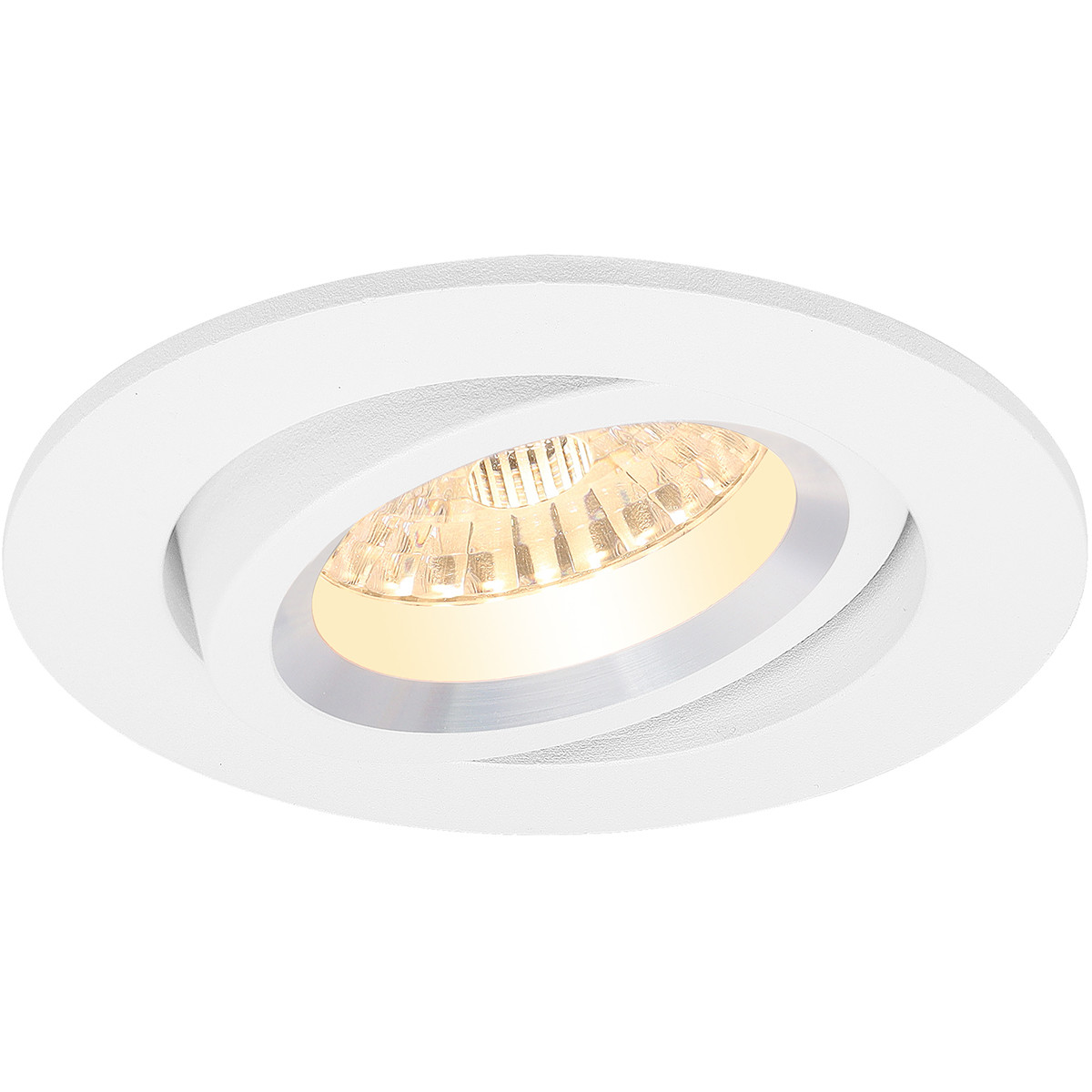 PHILIPS - LED Spot Set - CorePro 827 36D - Pragmi Aerony Pro - GU10 Sockel - Einbau Rund - Mattweiß - 4.6W - Warmweiß 2700K - Kippbar - Ø82mm