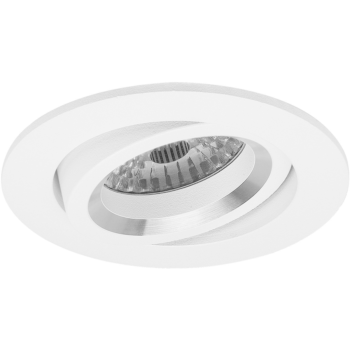 PHILIPS - LED Spot Set - CorePro 827 36D - Pragmi Aerony Pro - GU10 Sockel - Einbau Rund - Mattweiß - 4.6W - Warmweiß 2700K - Kippbar - Ø82mm