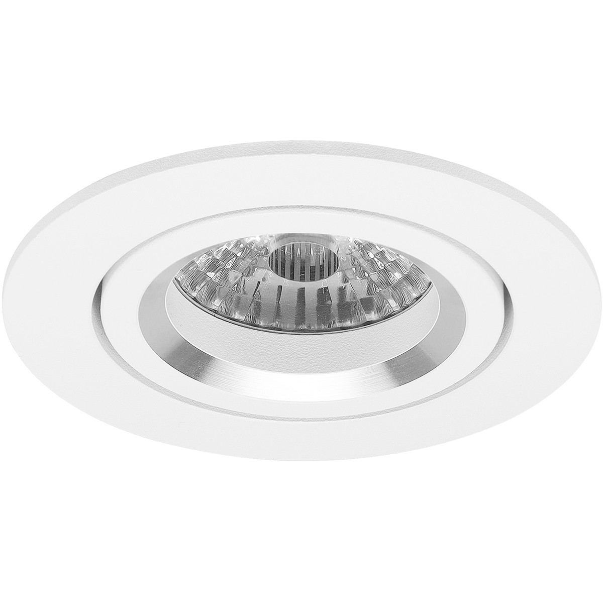 PHILIPS - LED Spot Set - CorePro 827 36D - Pragmi Aerony Pro - GU10 Sockel - Einbau Rund - Mattweiß - 4.6W - Warmweiß 2700K - Kippbar - Ø82mm