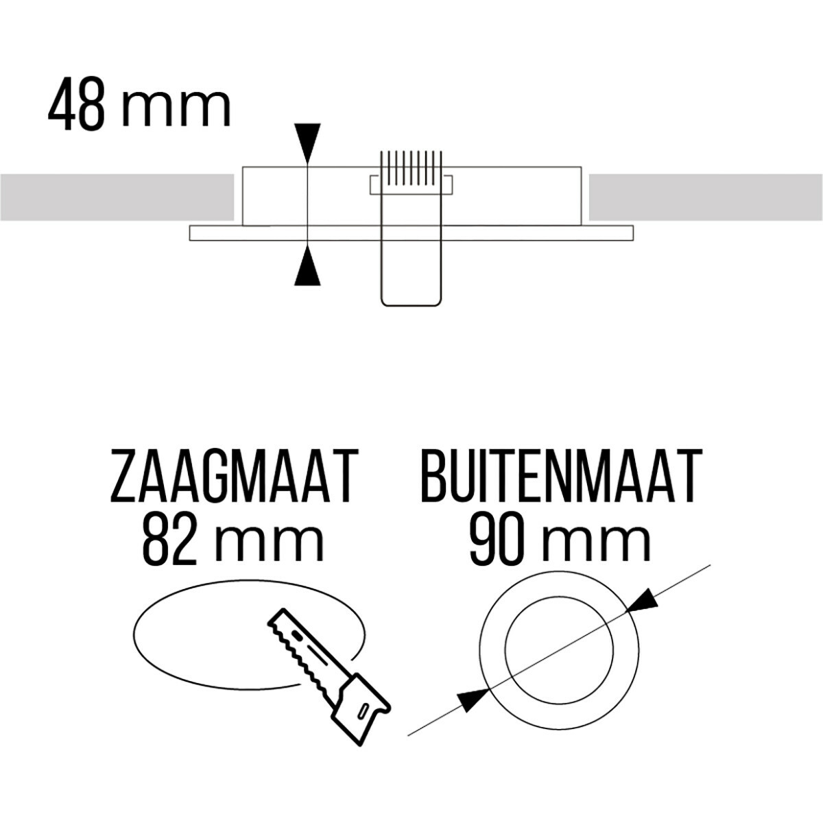 PHILIPS - LED Spot Set - CorePro 840 36D - Pragmi Minko Pro - GU10 Sockel - Einbau Rund - Mattweiß - 4.6W - Universalweiß 4000K - Deep - Ø90mm